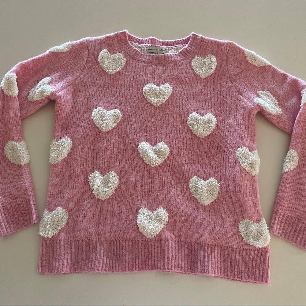 Cupcakeskes and Cashmere Heart/Valentine Sweater Size XSmall